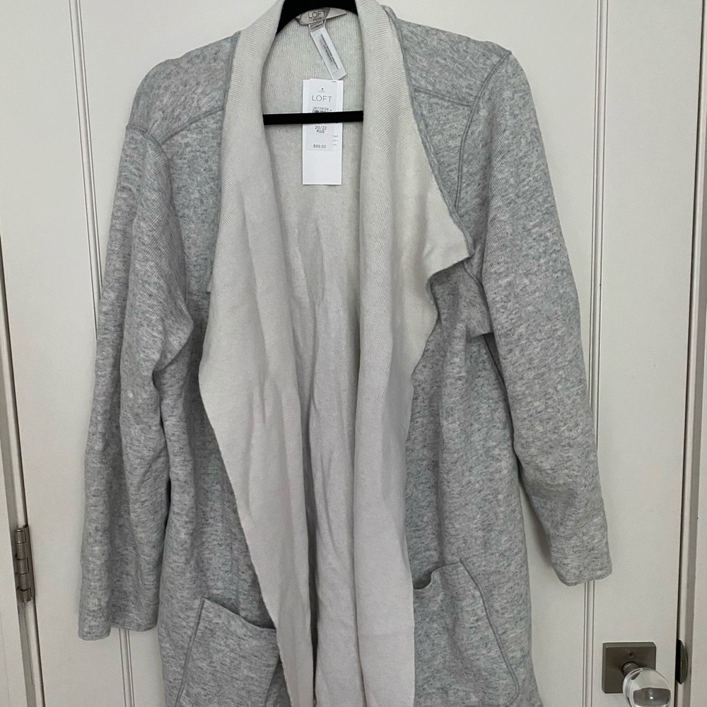Loft reversible cardigan jacket